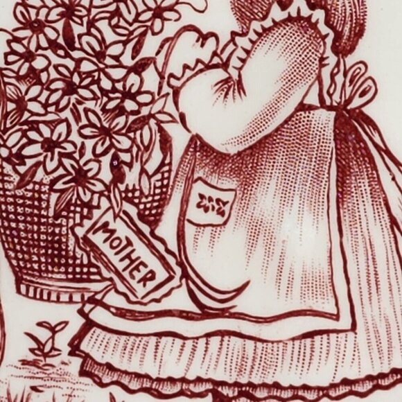 Royal Croconford Plate 1977 A Tribute to Mother All Year Long England Vintage - Picture 9 of 11